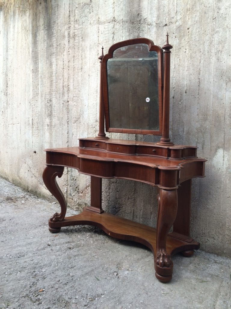 Βικτωριανή τουαλέτα μαόνι μασίφ - Image 3