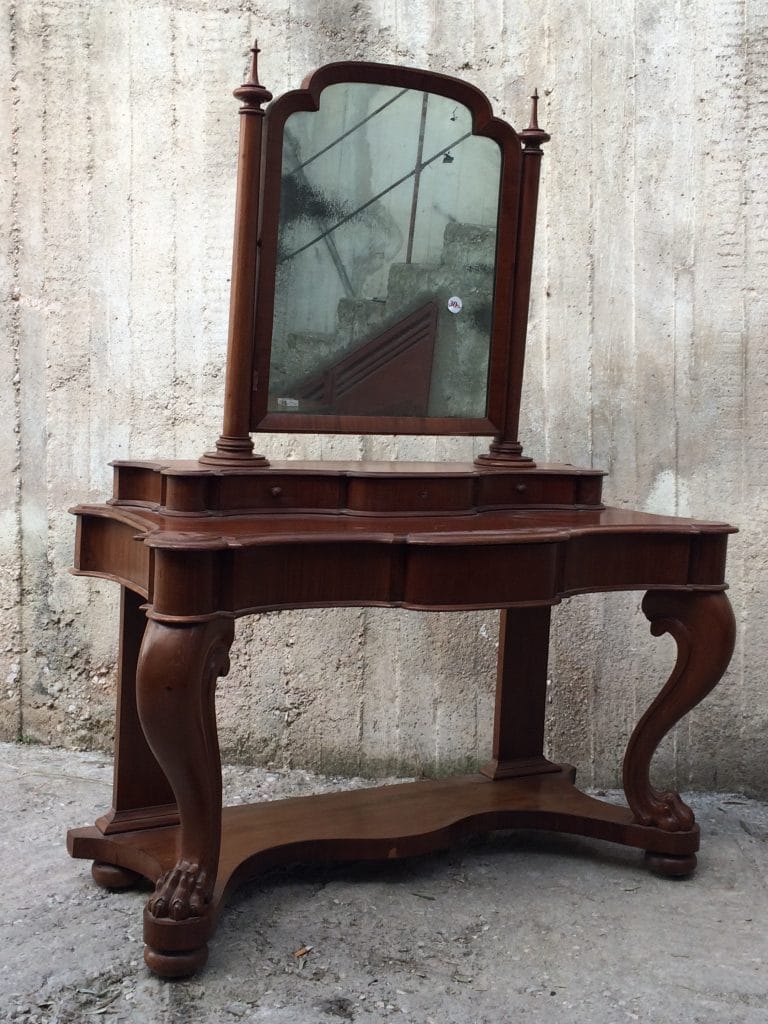 Βικτωριανή τουαλέτα μαόνι μασίφ - Image 2