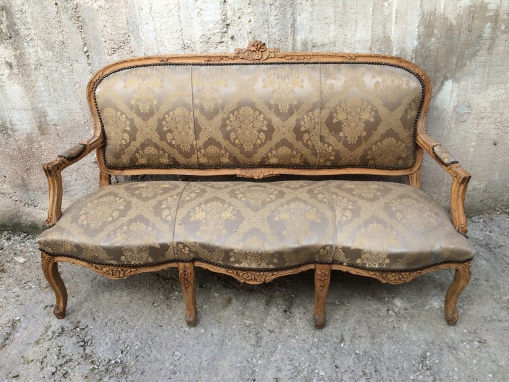 Καναπές τριθέσιος παλιά έπιπλα - Image 3