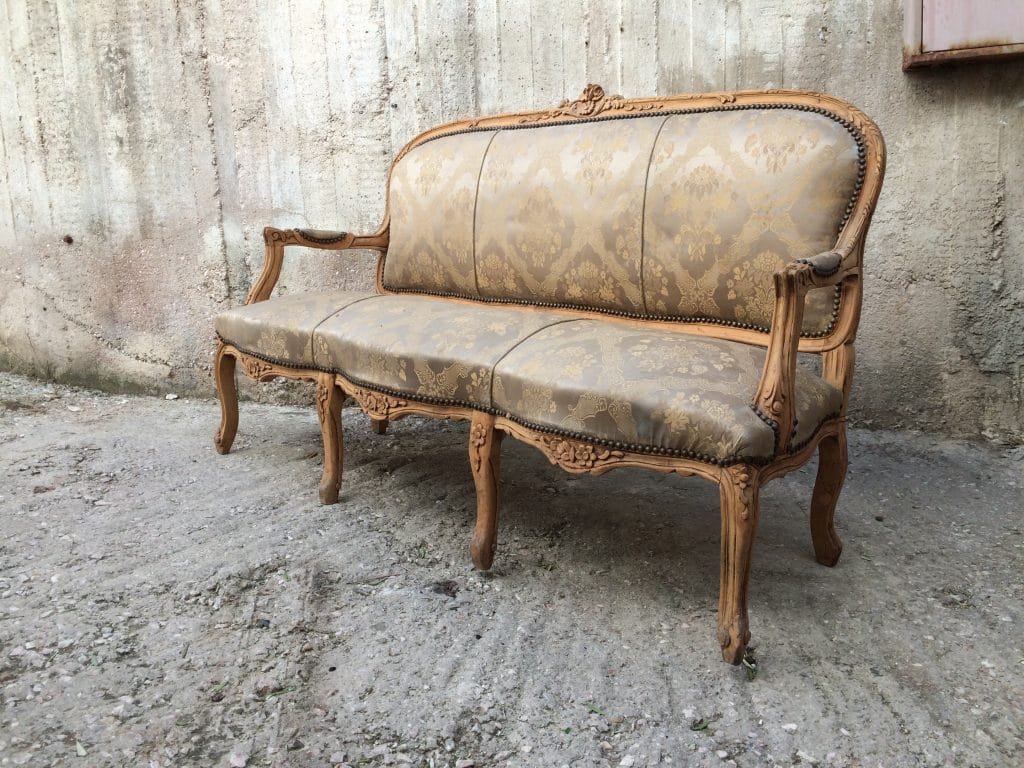 Καναπές τριθέσιος παλιά έπιπλα - Image 4