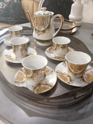Σέτ τσαγιού γαλλικής προέλευσής πορσελάνη