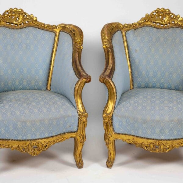 Ζευγαρι Χρυσες Πολυθρονες