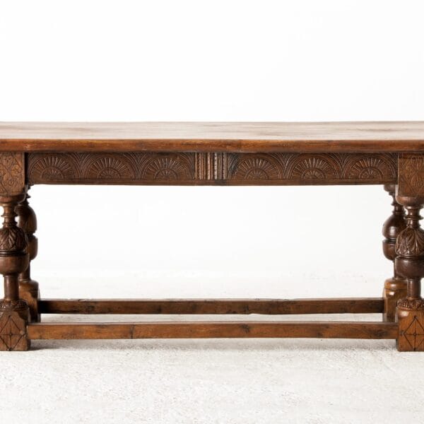English Refectory Table Dated 1678