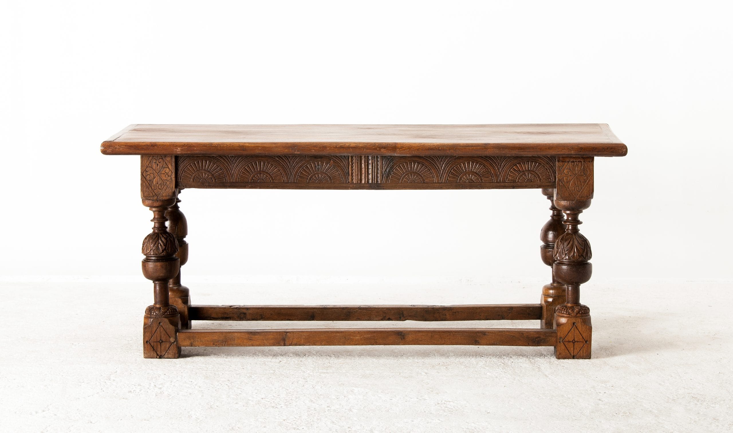 English Refectory Table Dated 1678