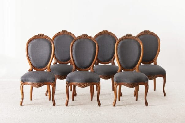 Set Of 6 French Dinning Chairs