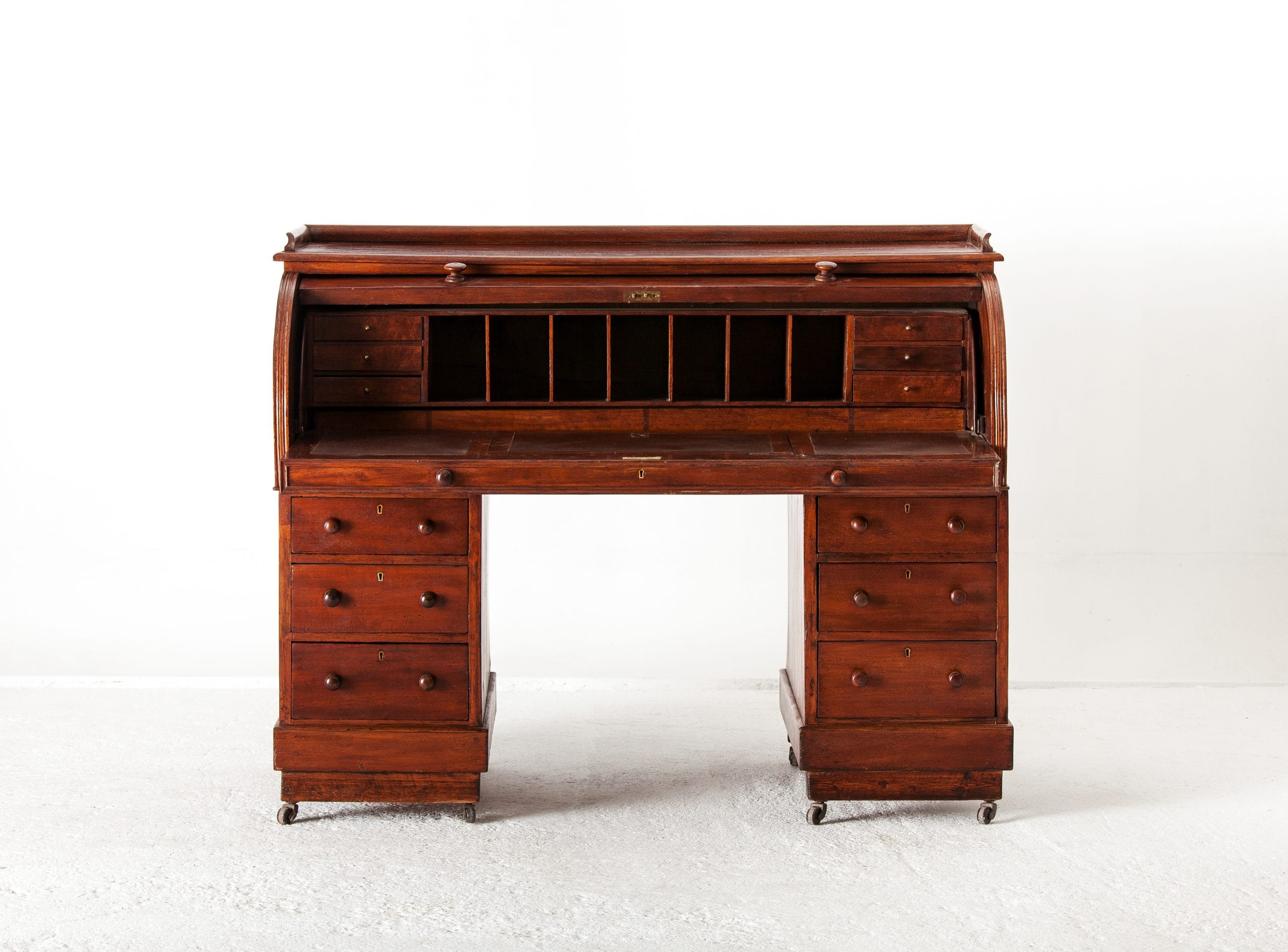 Victorian Roll - Top Bureau - Image 3