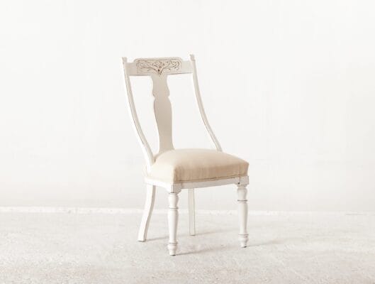 Set Of 4 Painted Dinning Chairs