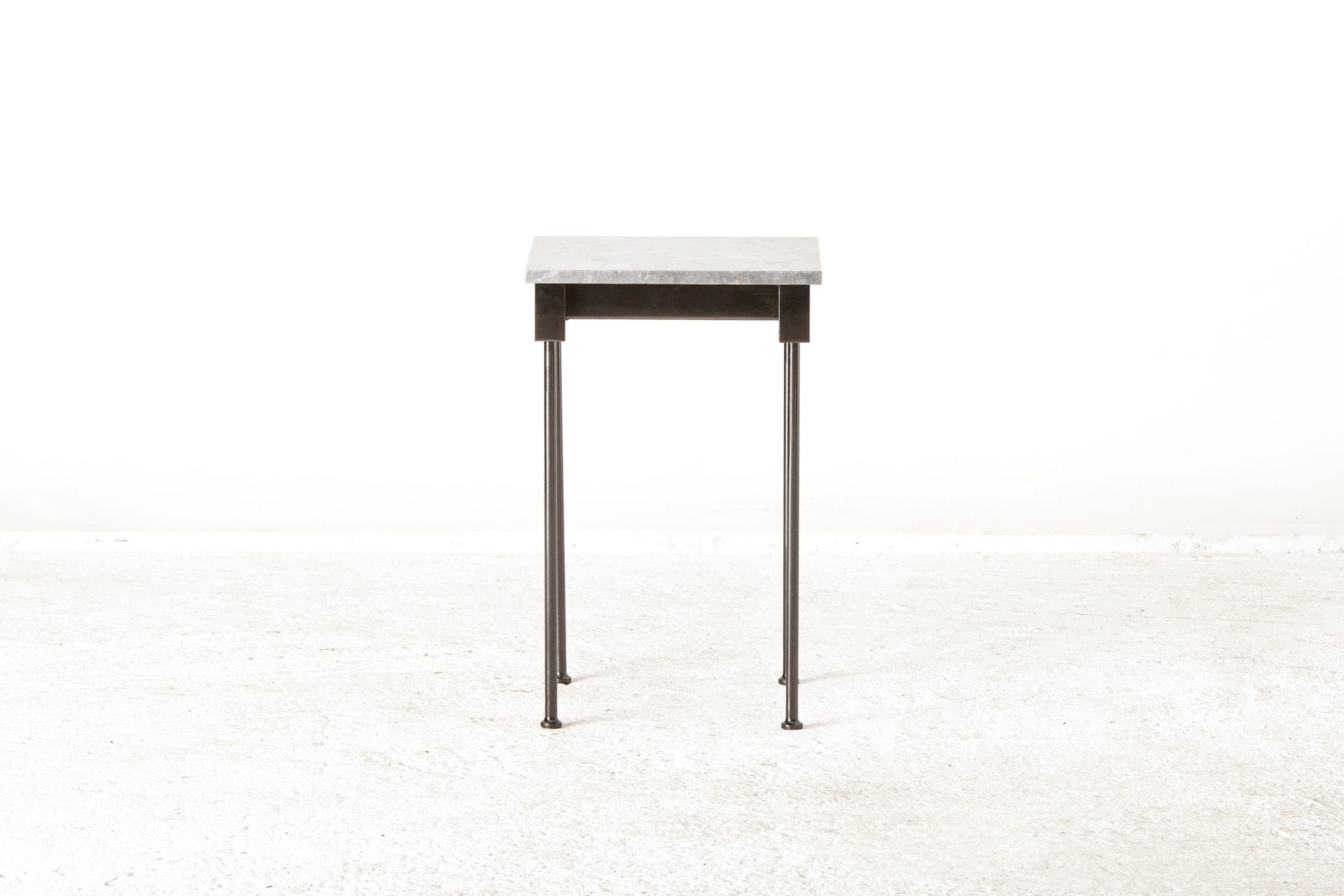 Black Chrome End Table