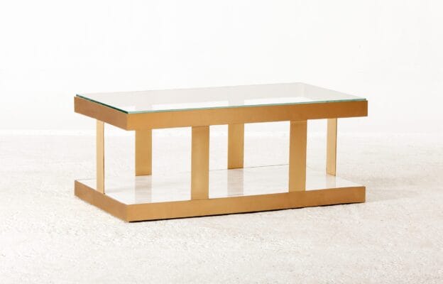 Custom Solid Brass Coffee Table